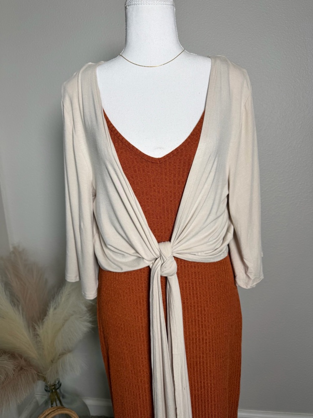 Zenana - Cream Multi Wrap crop Top